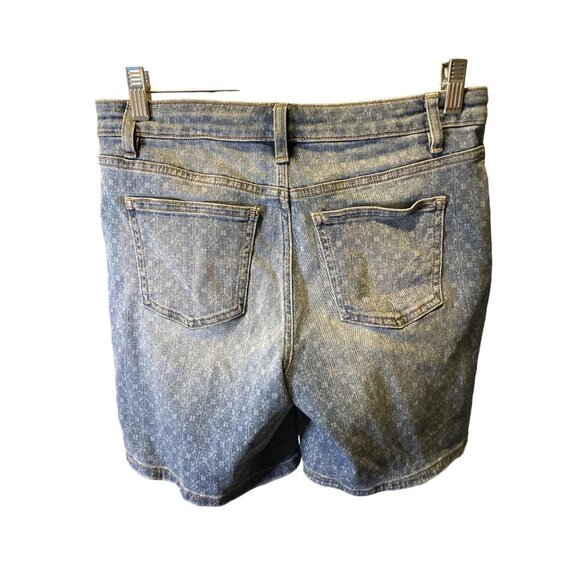 Chaps Denim Light Wash with Geometric Pattern Shorts SZ 4 - Picture 2 of 5